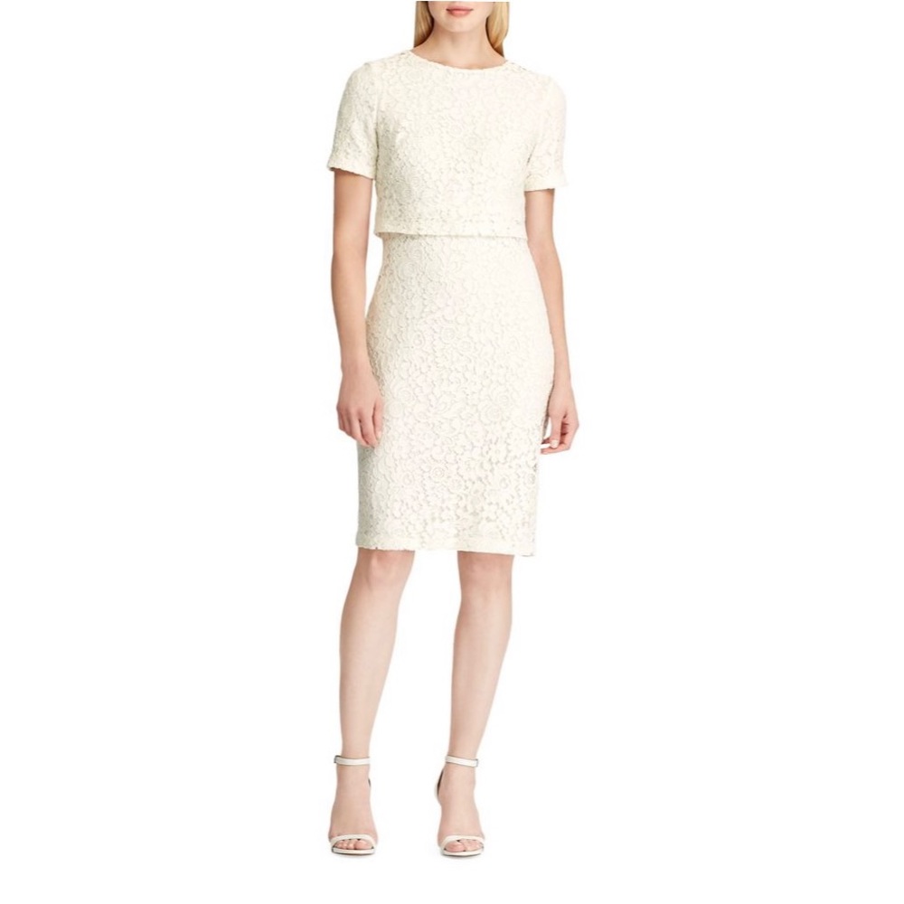 Lauren Ralph Lauren Women’s Popover Lace Dress.